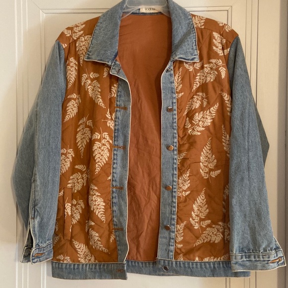 Roolee Jackets & Coats Oversized Rust Mustard Jean And Quilted